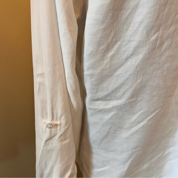 Chicos white button front top with long sleeves in size 2 or med - Picture 7 of 11